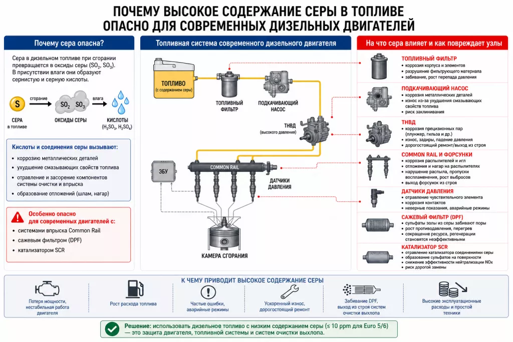 Зависимость топливной аппаратуры от классности дизельного топлива